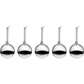 Iittala Glaskugler 5 stk. 8 cm, S�lv
