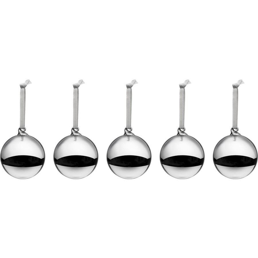 Iittala Glaskugler 5 stk. 8 cm, S�lv