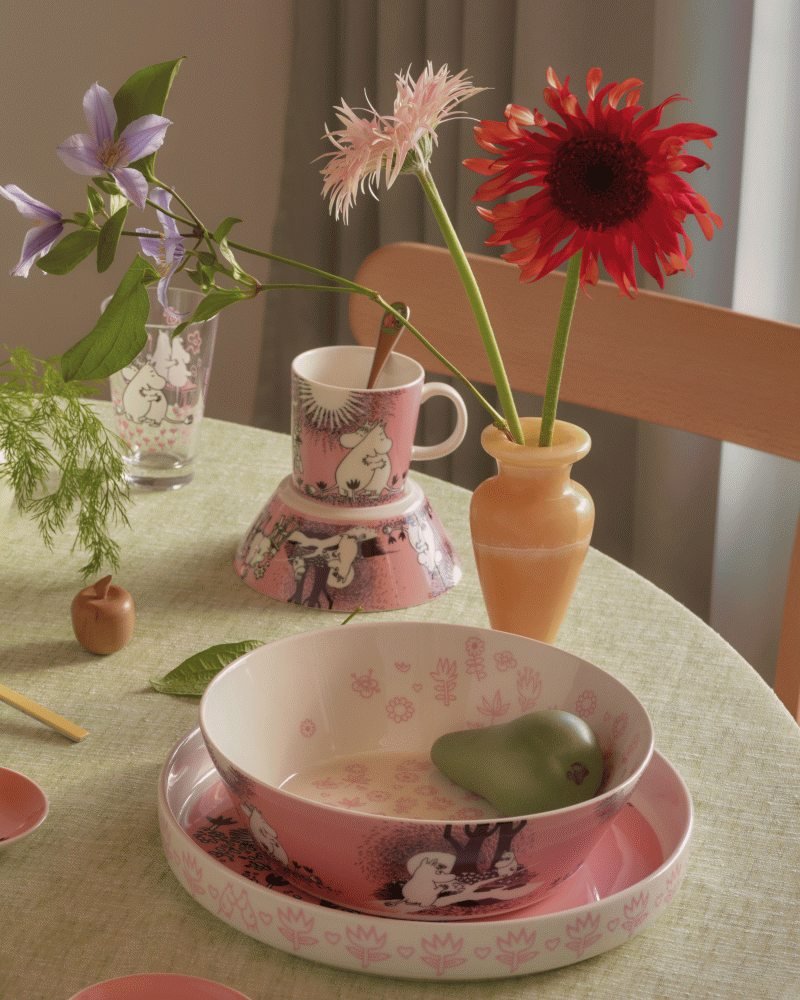 Moomin Arabia 30 �rs Jubil�um Mumi Sk�l �23 cm, K�rlighed