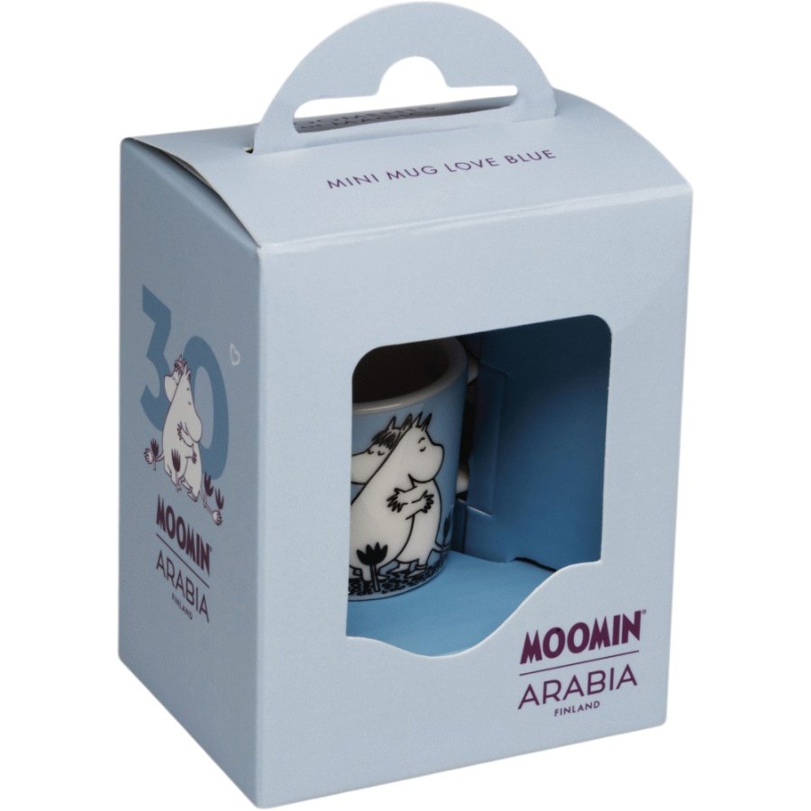 Moomin Arabia 30 �rs Jubil�um Moomin Minikrus 1,2 cl, K�rlighed Bl�