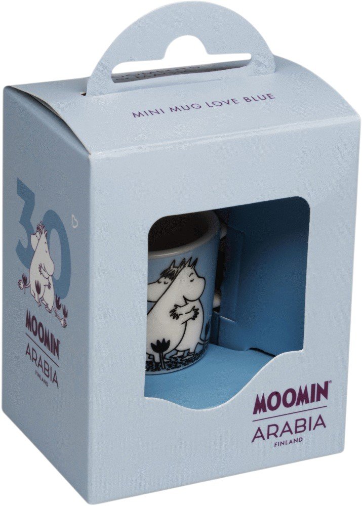 Moomin Arabia 30 �rs Jubil�um Moomin Minikrus 1,2 cl, K�rlighed Bl�