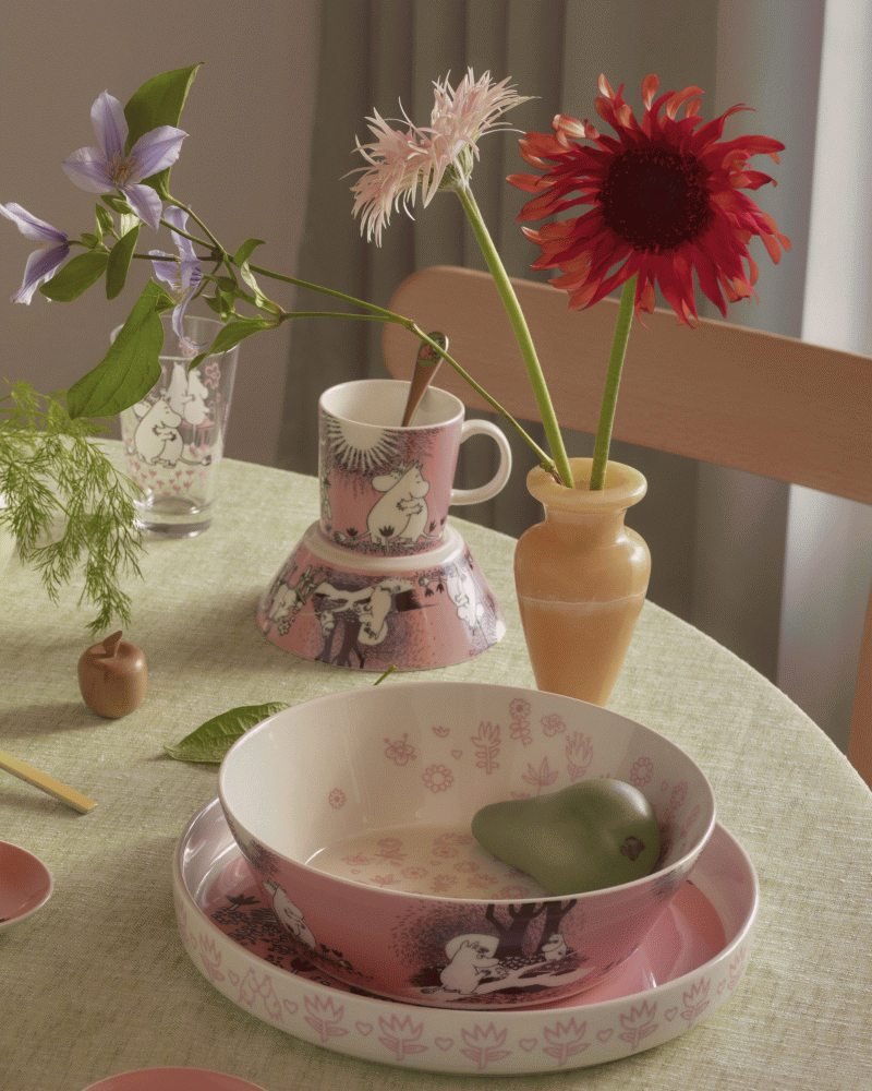 Moomin Arabia 30 Jahre Jubil&auml;um Mumin Tortenplatte �28 cm, Liebe