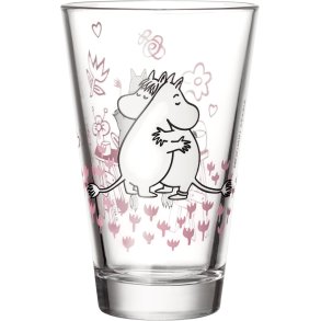 Moomin Arabia 30 Jahre Jubil&auml;um Mumin Trinkglas 2er Set 30 cl, Liebe