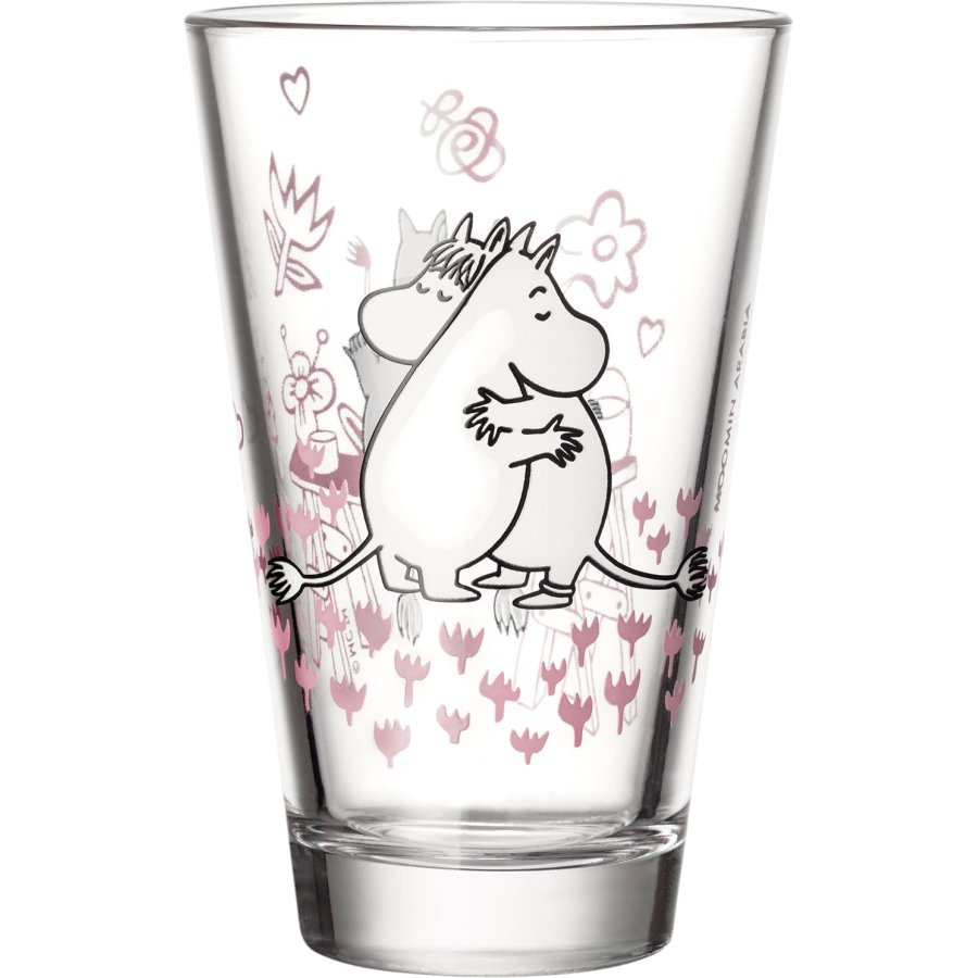 Moomin Arabia 30 Jahre Jubil&auml;um Mumin Trinkglas 2er Set 30 cl, Liebe
