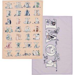 Moomin Arabia Mumi K�kkenh�ndkl�de 2 stk. 50x70 cm, Alfabet