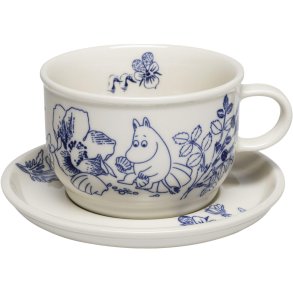 Moomin Arabia Mumin Haru Tasse mit Untertasse 30 cl, Blau