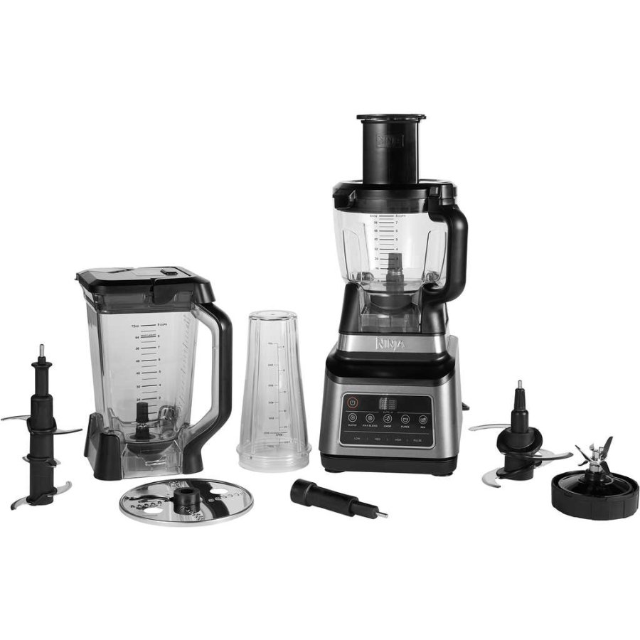 Ninja 3-i-1 Foodprocessor, Sort/Rustfrit Stl