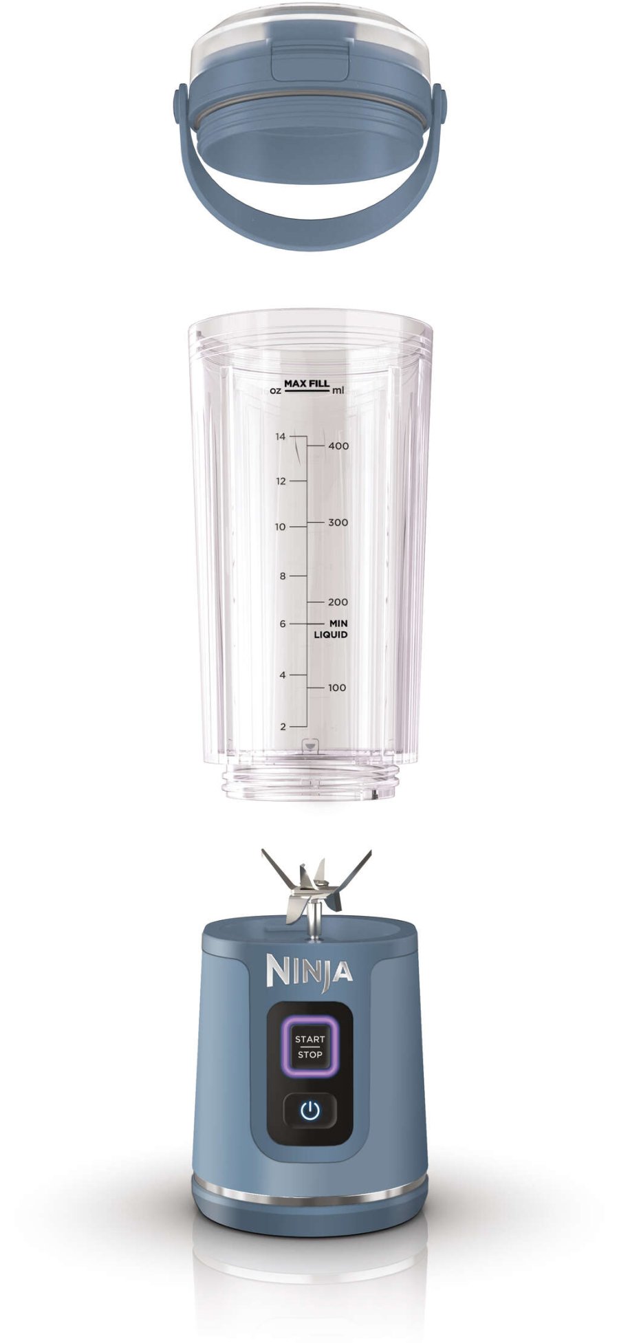 Ninja Blast TO-GO Ledningsfri Blender 530 ml, Bl