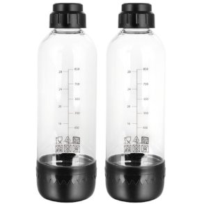 H�ws Soda- und d�nische Wasserflaschen 2er Set, Schwarz