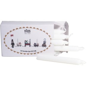 KIDS by FRIIS Kaarsen 10 stuks 1,2/H11 cm, Wit