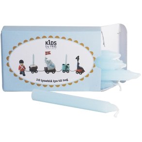 KIDS by FRIIS Kaarsen 10 stuks 1,2/H11 cm, Lichtblauw