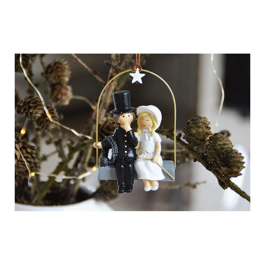 KIDS by FRIIS Hängedeko Die Schäferin und der Schornsteinfeger 10 cm