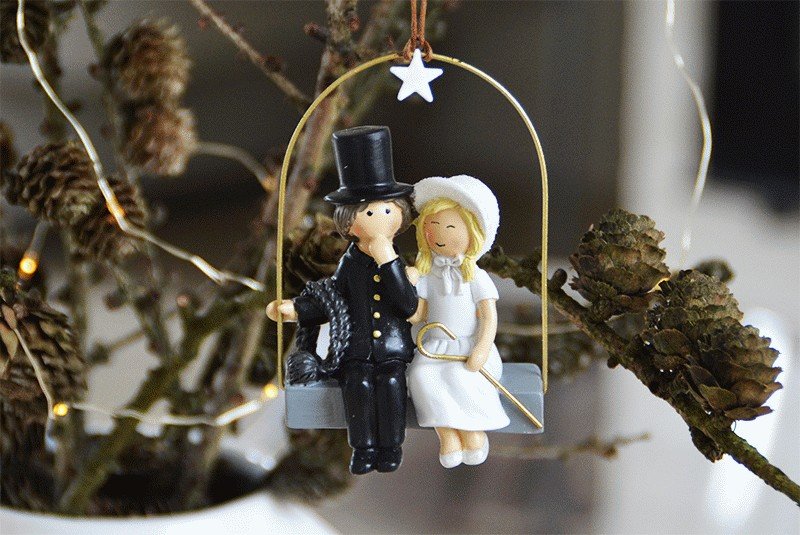 KIDS by FRIIS Hängedeko Die Schäferin und der Schornsteinfeger 10 cm