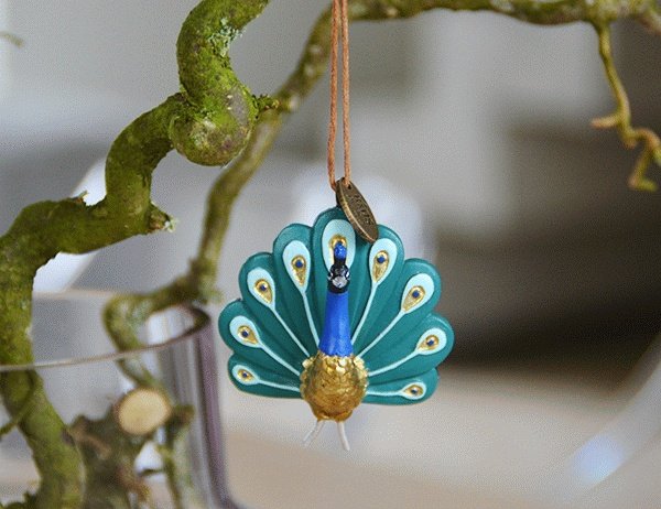 KIDS by FRIIS Hängedeko Pfau 8 cm