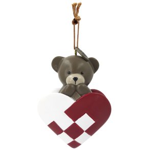 KIDS by FRIIS Oph�ng Flettet Hjerte m. Bamse 8 cm, Brun
