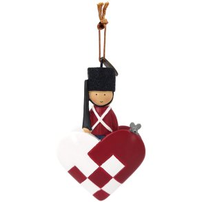 KIDS by FRIIS Oph�ng Flettet Hjerte m. Tinsoldat 9 cm
