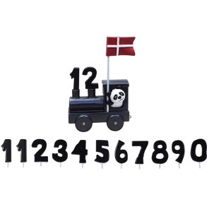 KIDS by FRIIS Navnetog Lokomotiv H13 cm, Sort