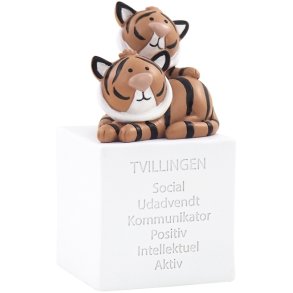 KIDS by FRIIS Sparebsse Tvillingen H11 cm, Hvid