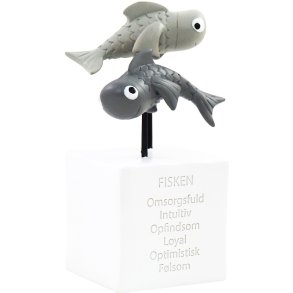 KIDS by FRIIS Sparebsse Fisken H13 cm, Hvid