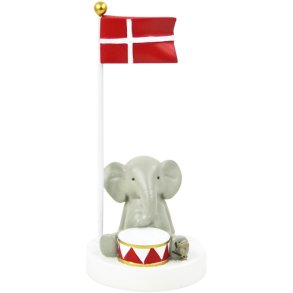 KIDS by FRIIS Bordflag Elefant m. Tromme H14,5 cm