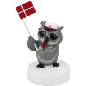 KIDS by FRIIS Ugle m. Studenterhue & Rose H7 cm, Rd