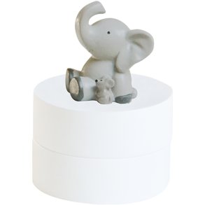 KIDS by FRIIS Tandske Elefant & Mus 4,5 cm, Hvid