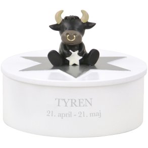 KIDS by FRIIS Smykkeskrin Tyren 14,5 cm, Hvid