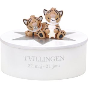 KIDS by FRIIS Smykkeskrin Tvillingen 14,5 cm, Hvid