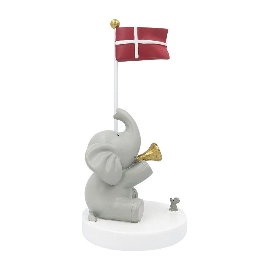 KIDS by FRIIS Bordflag Elefant m. Trompet & Mus H14,5 cm