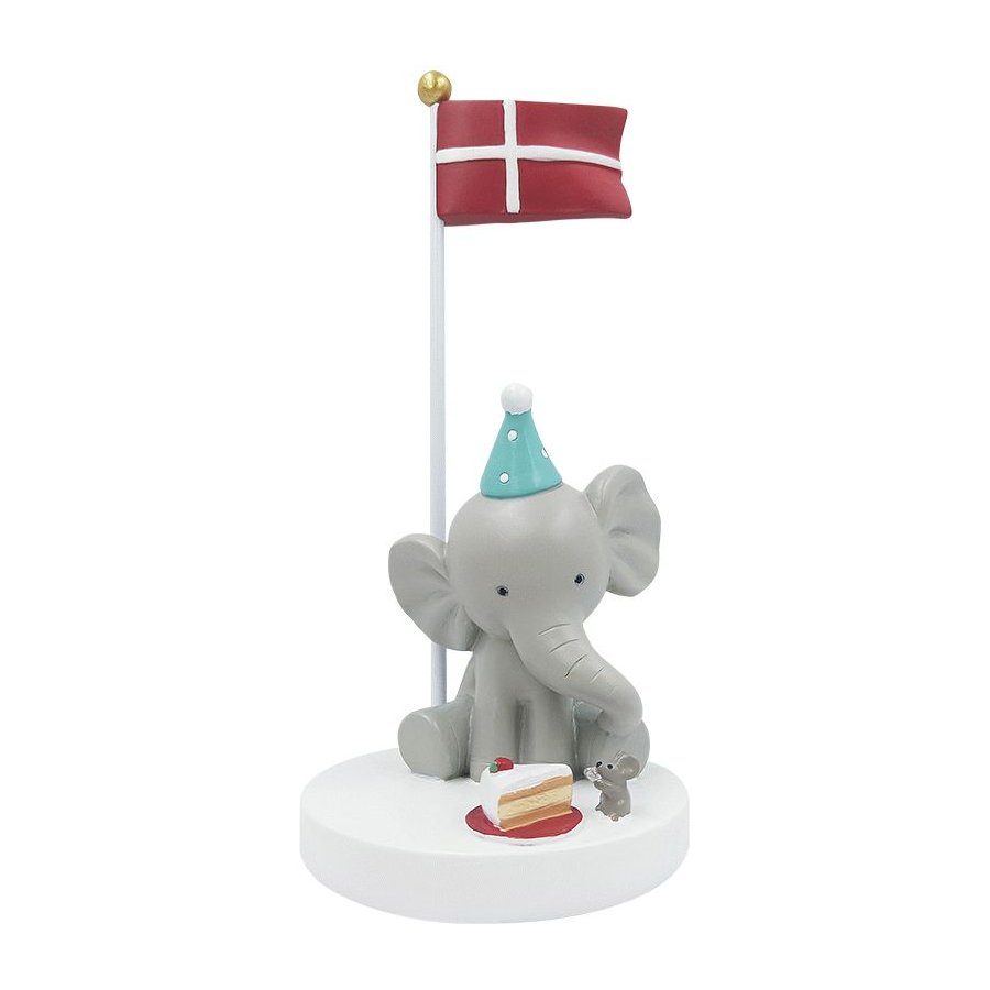 KIDS by FRIIS Bordflag Elefant m. Mus & Kage H14,5 cm