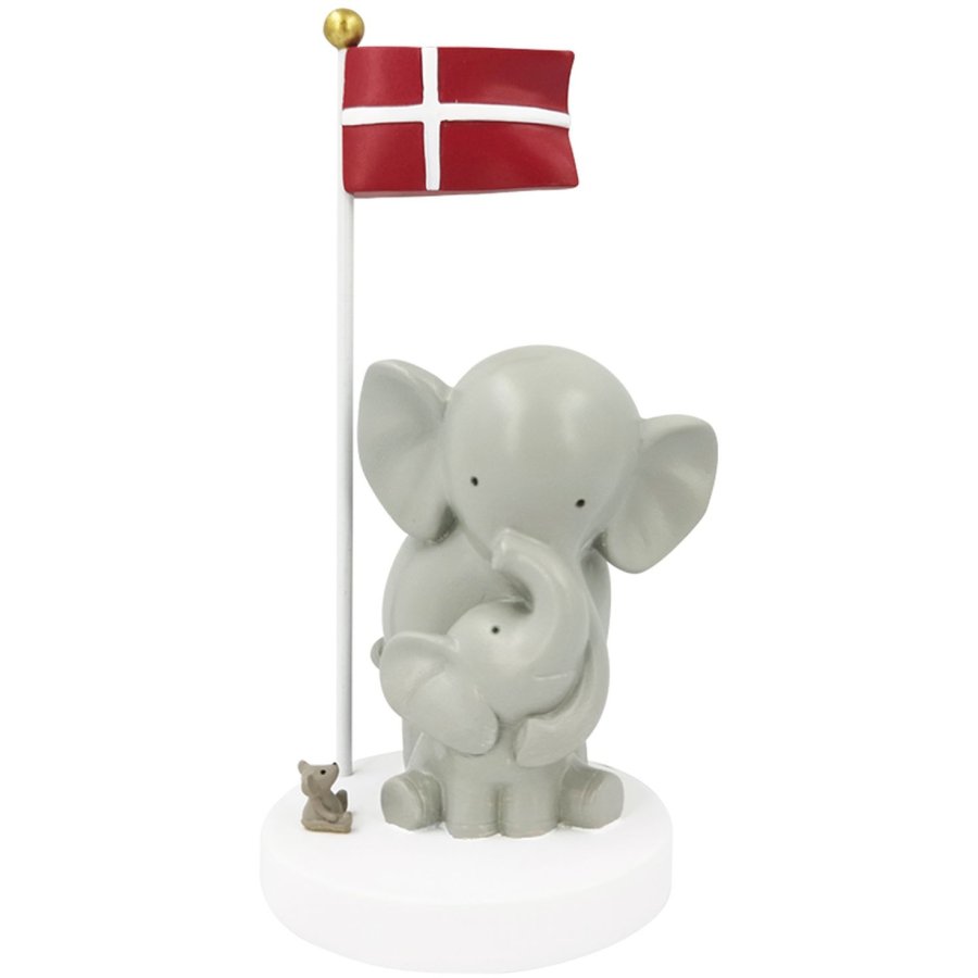 KIDS by FRIIS Bordflag Mor og Barn Elefant H14,5 cm
