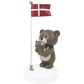 KIDS by FRIIS Bordflag Mor og Barn Bamse H14,5 cm