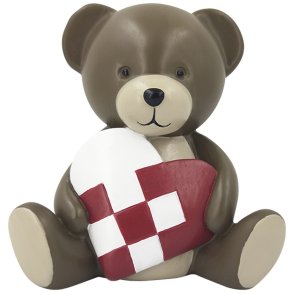 KIDS by FRIIS Spareb�sse Bamse m. Flettet Hjerte H11 cm