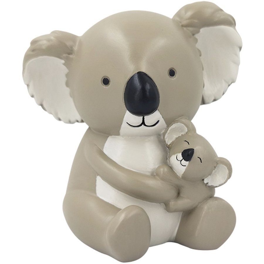 KIDS by FRIIS Spareb�sse Mor og Barn Koala H11 cm, Beige/Hvid