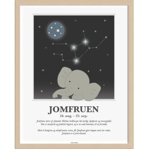 KIDS by FRIIS Plakat Jomfruen A3