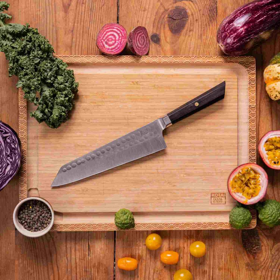 KOTAI Bunka Kiritsuke Messer 21 cm, Ebenholz