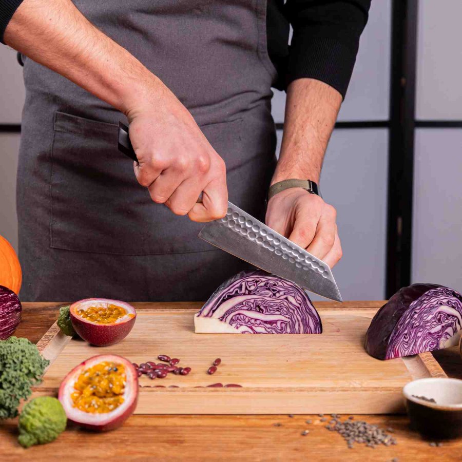 KOTAI Bunka Santoku Messer 17 cm, Ebenholz