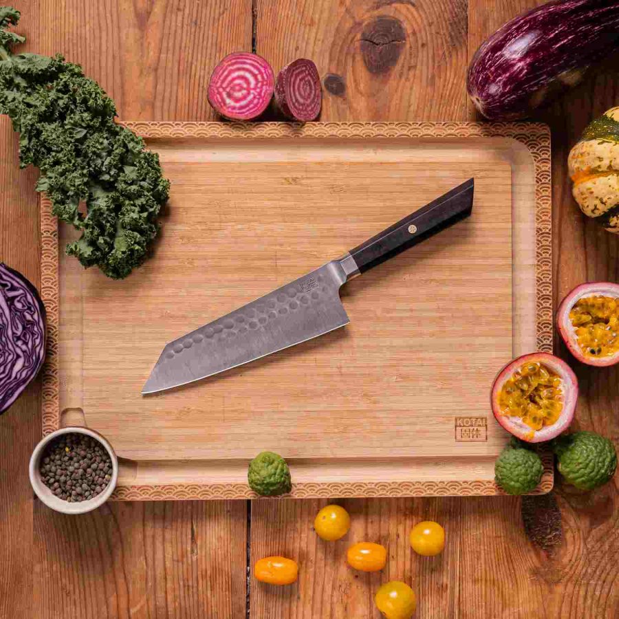 KOTAI Bunka Santoku Messer 17 cm, Ebenholz