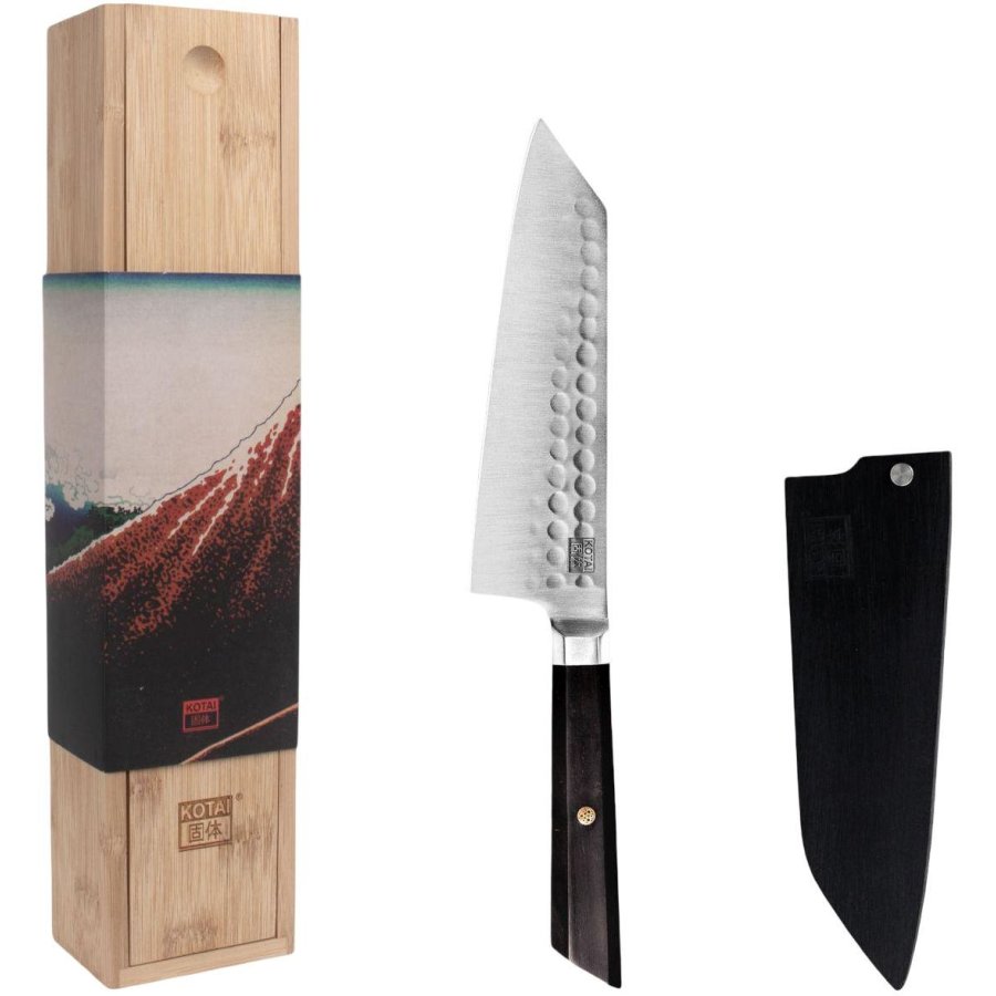 KOTAI Bunka Santoku Messer 17 cm, Ebenholz