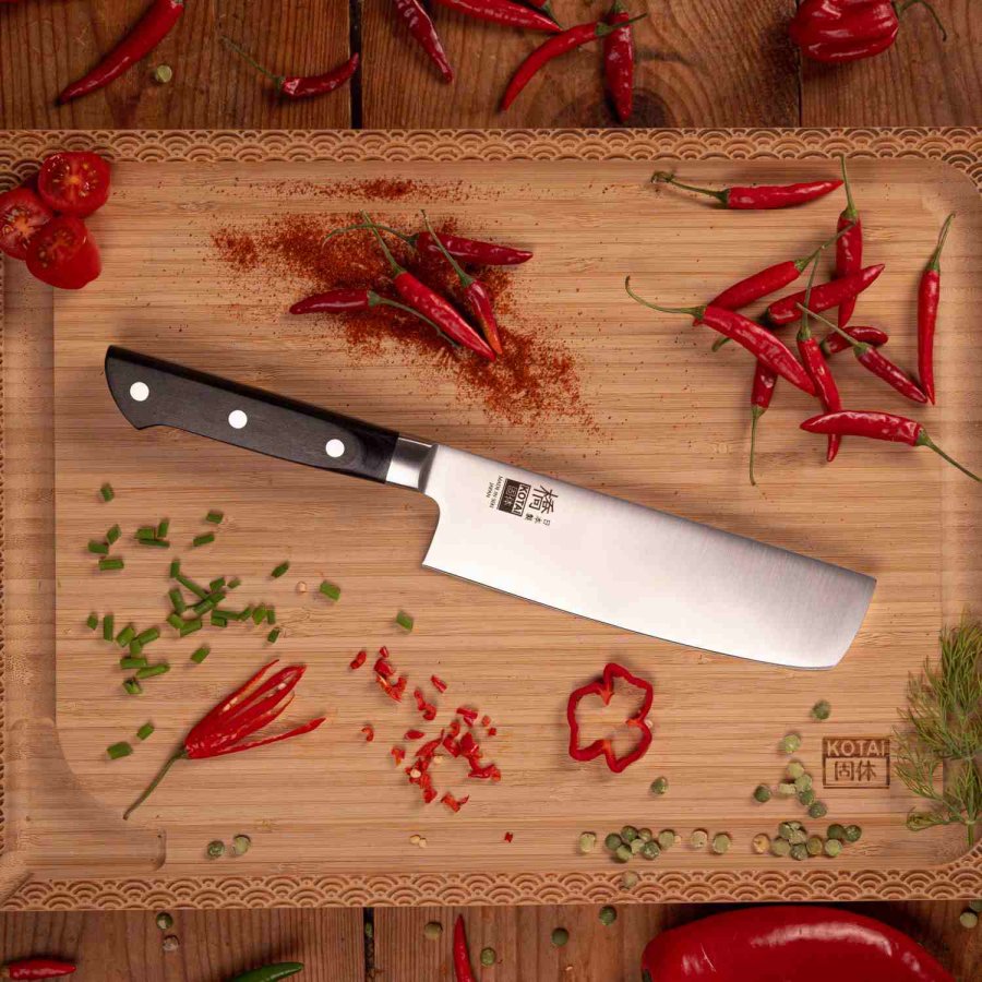 KOTAI Hashi Classic Nakiri Messer 16,5 cm, Pakka-Baum