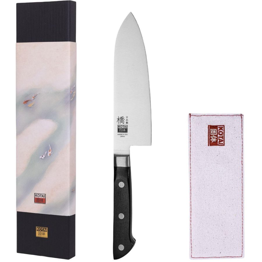 KOTAI Hashi Classic Santoku Messer 17 cm, Pakka-Baum