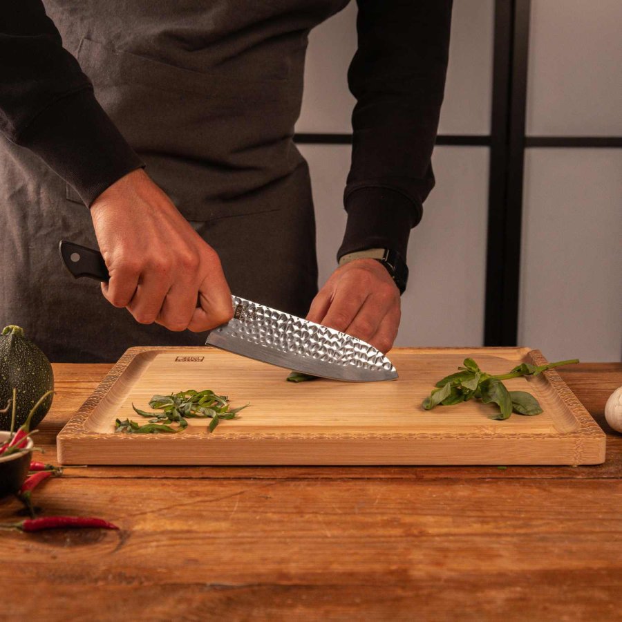 KOTAI Hashi Tsuchime Santoku Kniv 17 cm, Rustfrit St�l