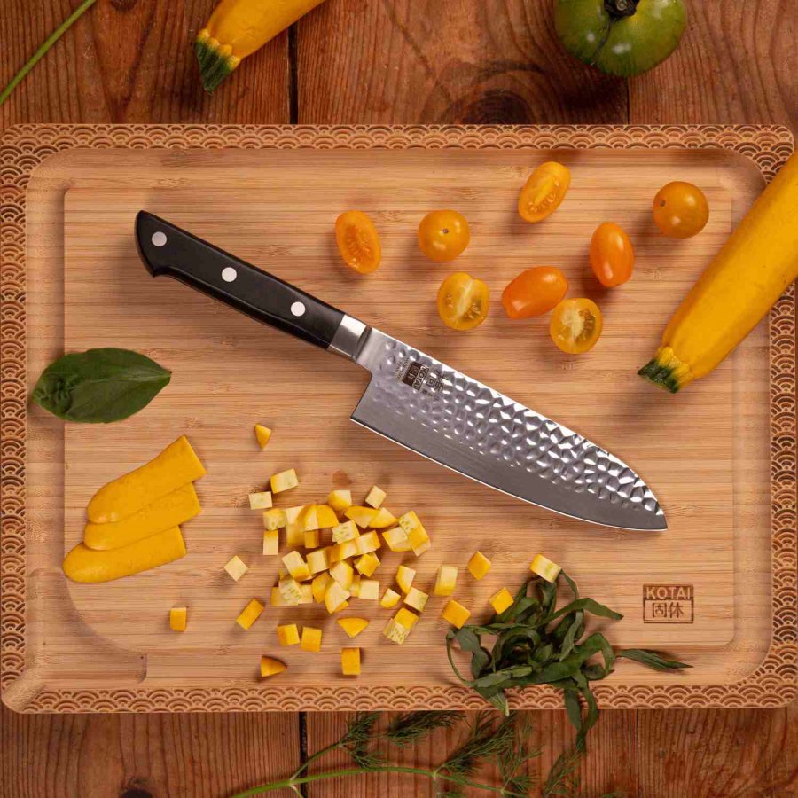 KOTAI Hashi Tsuchime Santoku Kniv 17 cm, Rustfrit St�l