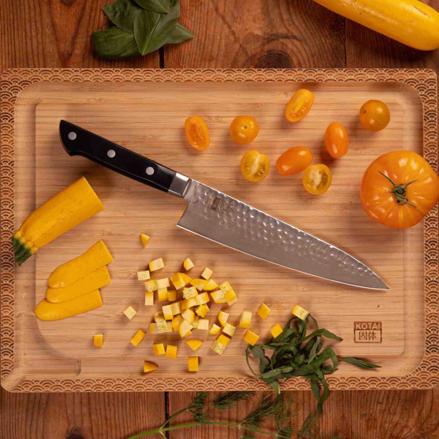 KOTAI Hashi Tsuchime Gyuto Kokkekniv 20 cm, Rustfrit St�l