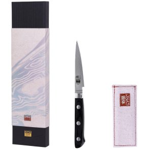 KOTAI Hashi Damascus Sch&auml;lmesser 9 cm, Pakka-Baum