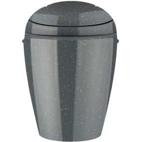 Koziol DEL Recycled Mlleimer 2 L, Ash Grey