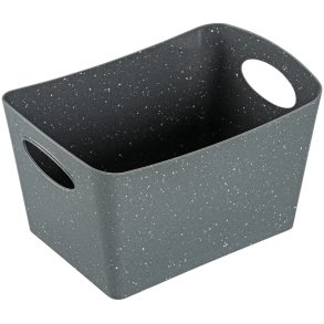 Koziol BOXXX Recycled Aufbewahrungsbox 1 L, Ash Grey