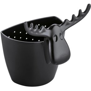 Koziol RUDOLF Teesieb 9 cm, Cosmos Black