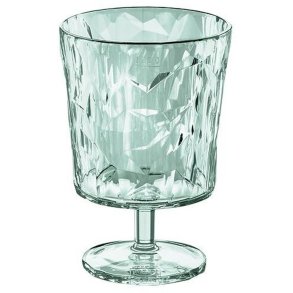 Koziol CLUB LIGHT Wijnglas 25 cl, Transparent Eucalyptus Green
