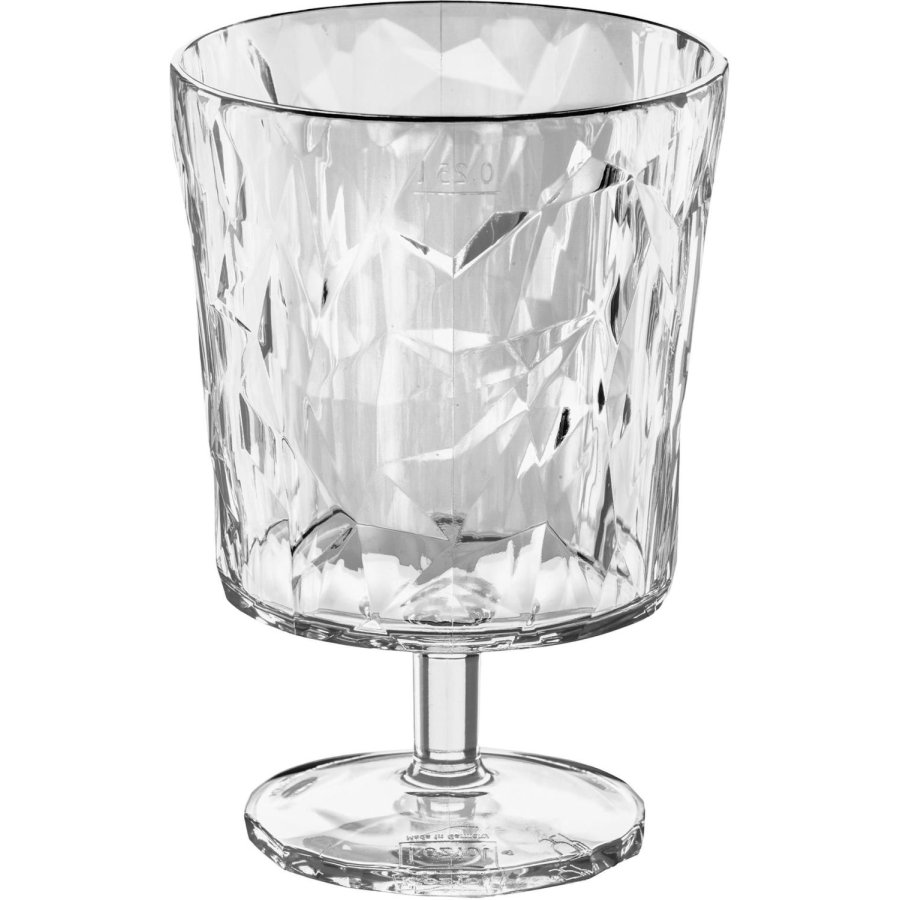 Koziol CLUB LIGHT Wijnglas 25 cl, Crystal Clear